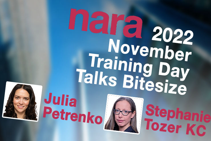 2022 November Training Day Talks Bitesize: Julia Petrenko and Stephanie Tozer KC – Conflicts of interest